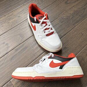 Nike Full Force Lo Sneakers Men’s Size 10.5 White/ Red/ Black Fb1362-102